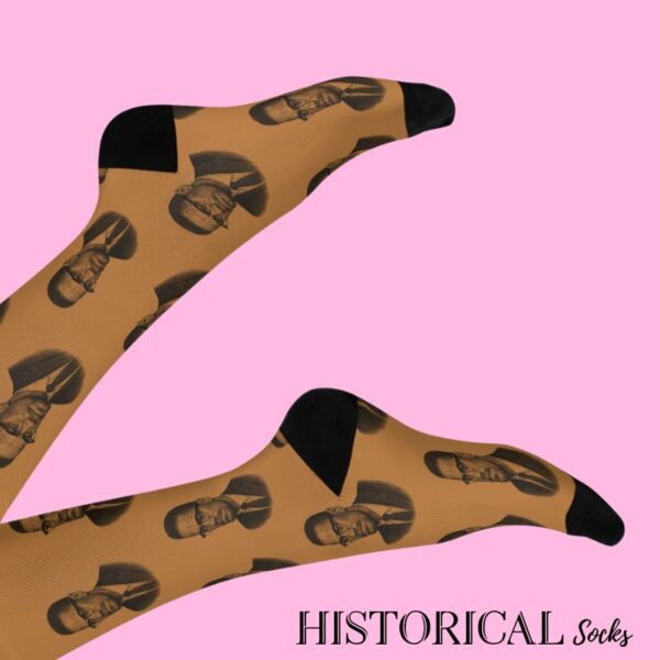 Malcolm X brown socks