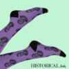 Malcolm X socks in purple