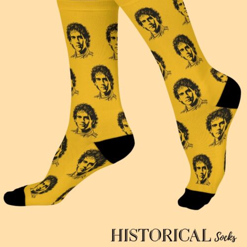 Ayrton Senna Socks Yellow