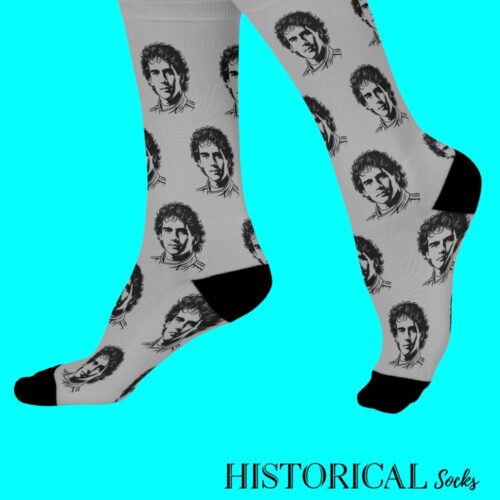 Ayrton Senna Socks Gray