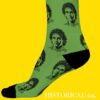 Ayrton Senna green socks close up