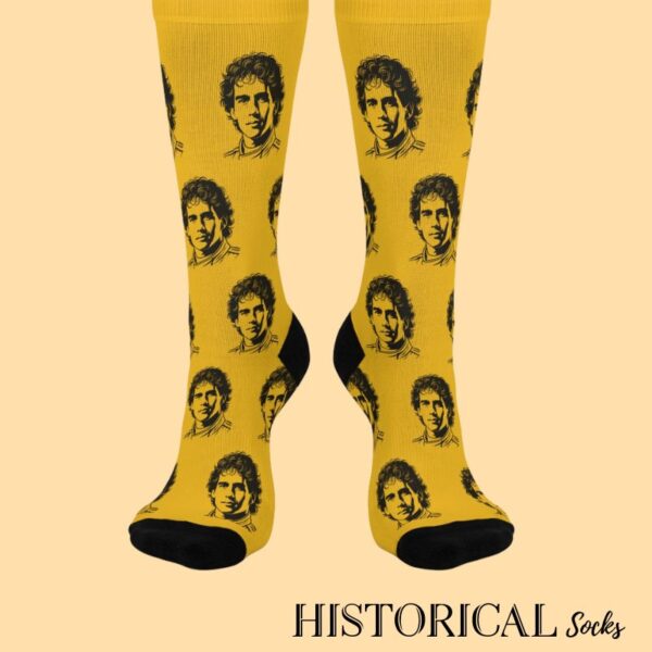 Yellow Ayrton Senna socks