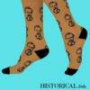 Friedrich Nietzsche Socks Brown