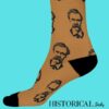 Friedrich Nietzsche Brown Socks