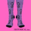 Friedrich Nietzsche socks in purple