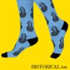 Oscar Wilde Socks Blue