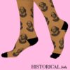 William Shakespeare Socks Brown