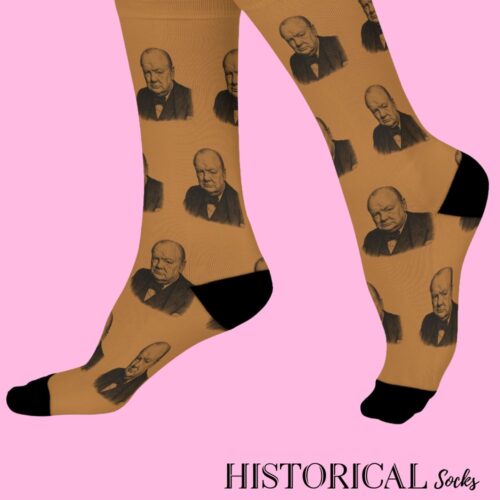 Winston Churchill Socks Brown