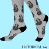 Oscar Wilde Socks Gray