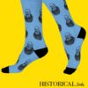 Padre Pio Socks Blue