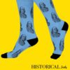 Benjamin Franklin Socks Blue