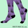 Thomas Jefferson Socks Purple