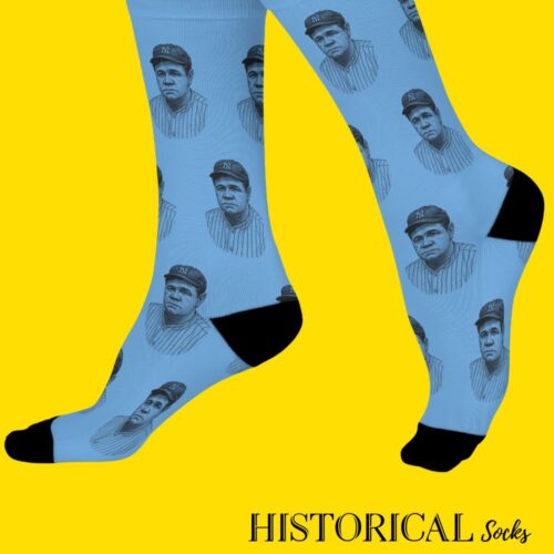 Babe Ruth Socks Blue