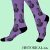 Ronald Reagan Socks Purple