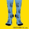 Frontfacing blue John Adams socks