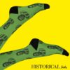 Green socks with Pelé prints