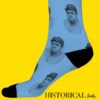 Babe Ruth socks blue close up