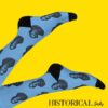 Blue Oscar Wilde Socks