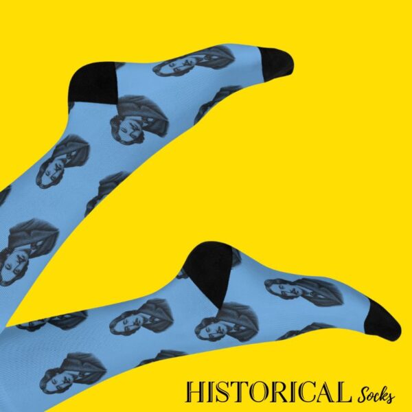 Blue Oscar Wilde Socks