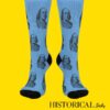 Blue unisex Benjamin Franklin socks