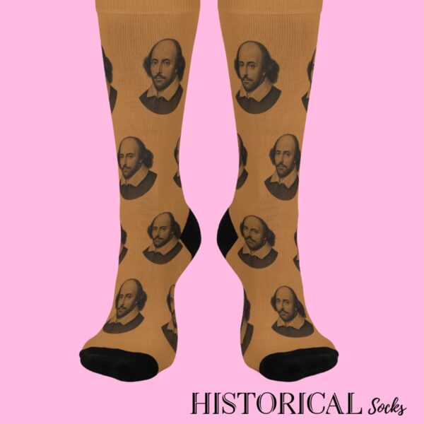 William Shakespeare socks in brown