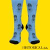 Blue front facing Babe Ruth socks