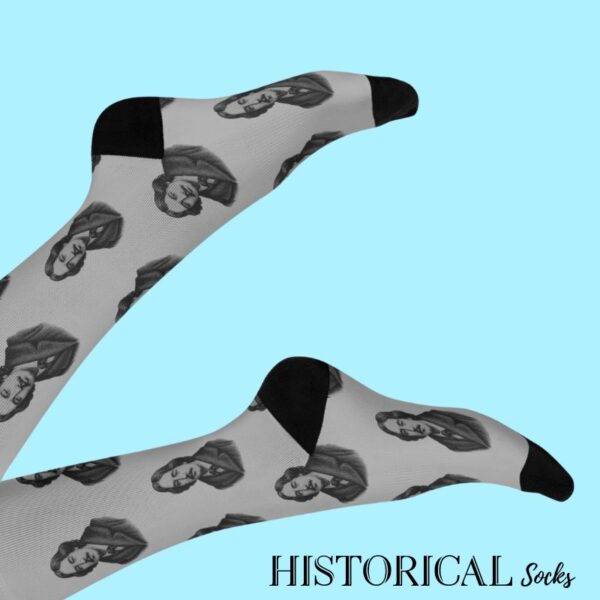 Gray Oscar Wilde Socks