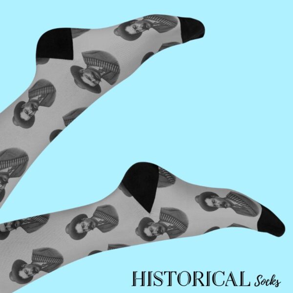 Gray socks Pancho Villa prints