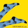 Padre Pio socks in blue