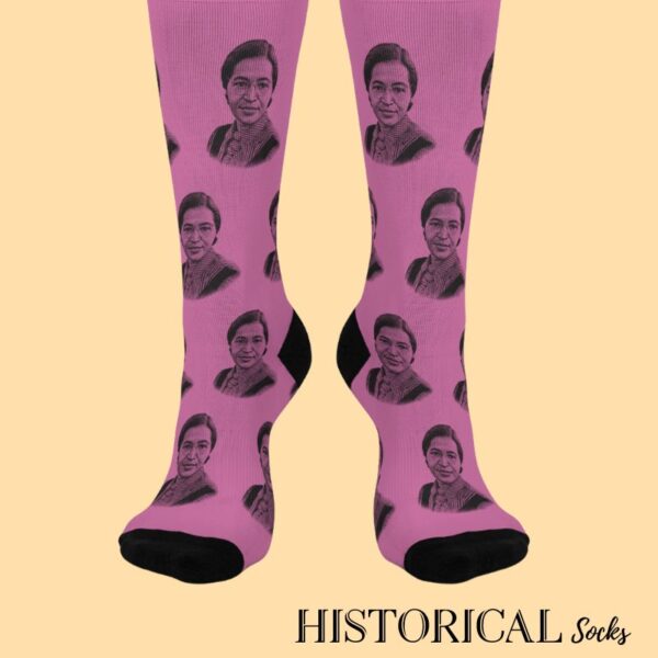 Pink Rosa Parks socks