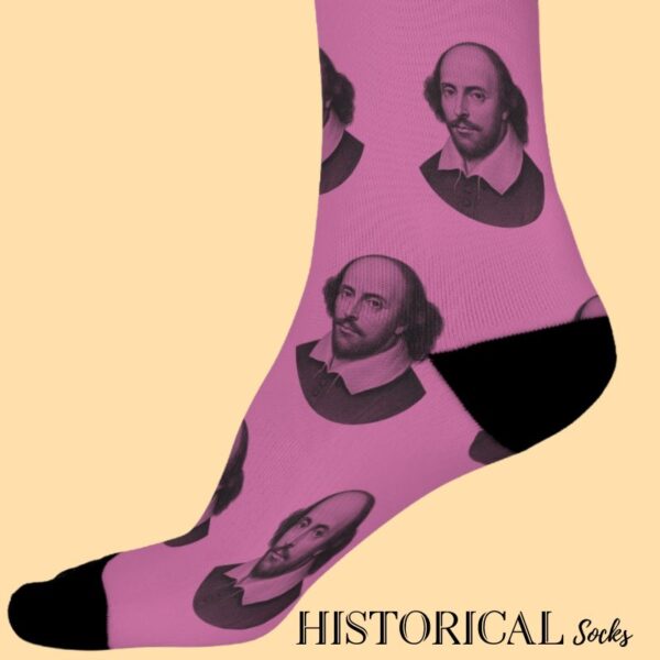 Pink Shakespeare socks