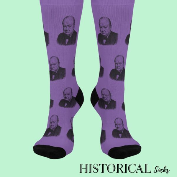 Purple Churchill socks