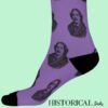 Purple Oscar Wilde socks