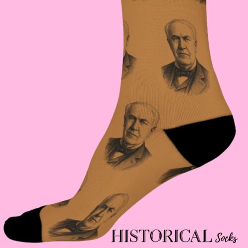 Thomas Edison brown socks
