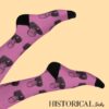 Winston Churchill socks in pink