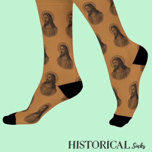 Jesus Socks Brown