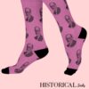 Sigmund Freud Socks Pink