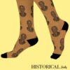 Nelson Mandela Socks Brown