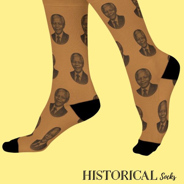 Nelson Mandela Socks Brown