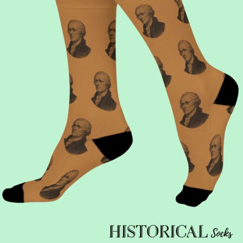 Alexander Hamilton Socks Brown