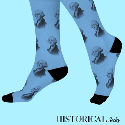 George Washington Socks Blue
