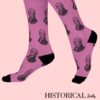 Alexander Hamilton Socks Pink